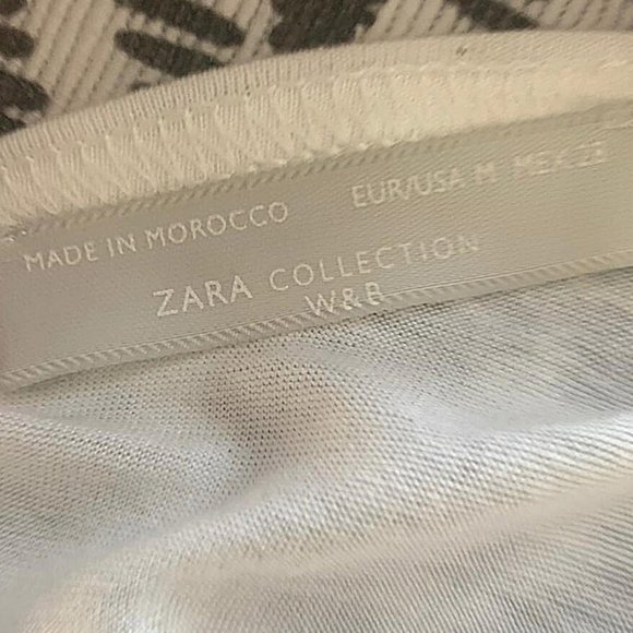 Zara W&B Collection Asymmetric Boho Top for Woman - Picture 5 of 7